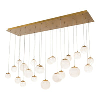 Pisces 23-Light 54" LED Linear Multi Pendant
