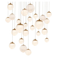 Pisces 25-Light 28" LED Square Multi Pendant