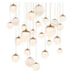 Pisces 25-Light 28" LED Square Multi Pendant