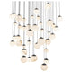 Pisces 41-Light 36" LED Square Multi Pendant