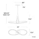 Mobius 33" LED Linear Pendant