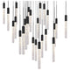 Magic 25-Light 28" LED Square Multi Pendant
