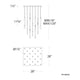 Magic 25-Light 28" LED Square Multi Pendant