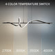 Corkscrew 44" LED Linear Pendant