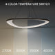 Oyster 33" LED Pendant