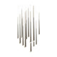 Cascade 13-Light 20" LED Square Multi Pendant