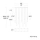 Cascade 14-Light 40" LED Linear Multi Pendant
