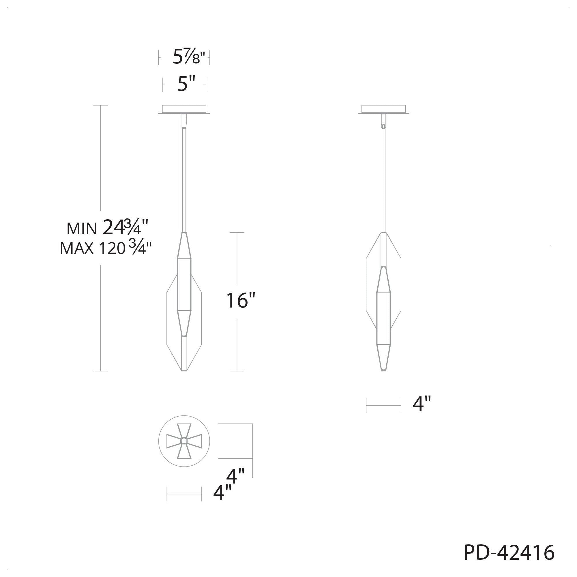 Azure 16" LED Mini Pendant