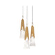 Kilt 3-Light 12" LED Round Multi Pendant