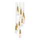 Kilt 9-Light 17" LED Round Multi Pendant
