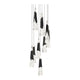 Kilt 9-Light 17" LED Round Multi Pendant