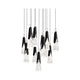 Kilt 13-Light 20" LED Square Multi Pendant
