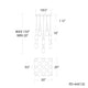 Kilt 13-Light 20" LED Square Multi Pendant