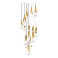 Kilt 15-Light 23" LED Round Multi Pendant