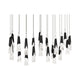Kilt 23-Light 54" LED Linear Multi Pendant
