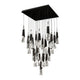 Kilt 25-Light 28" LED Square Multi Pendant