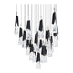 Kilt 25-Light 28" LED Square Multi Pendant