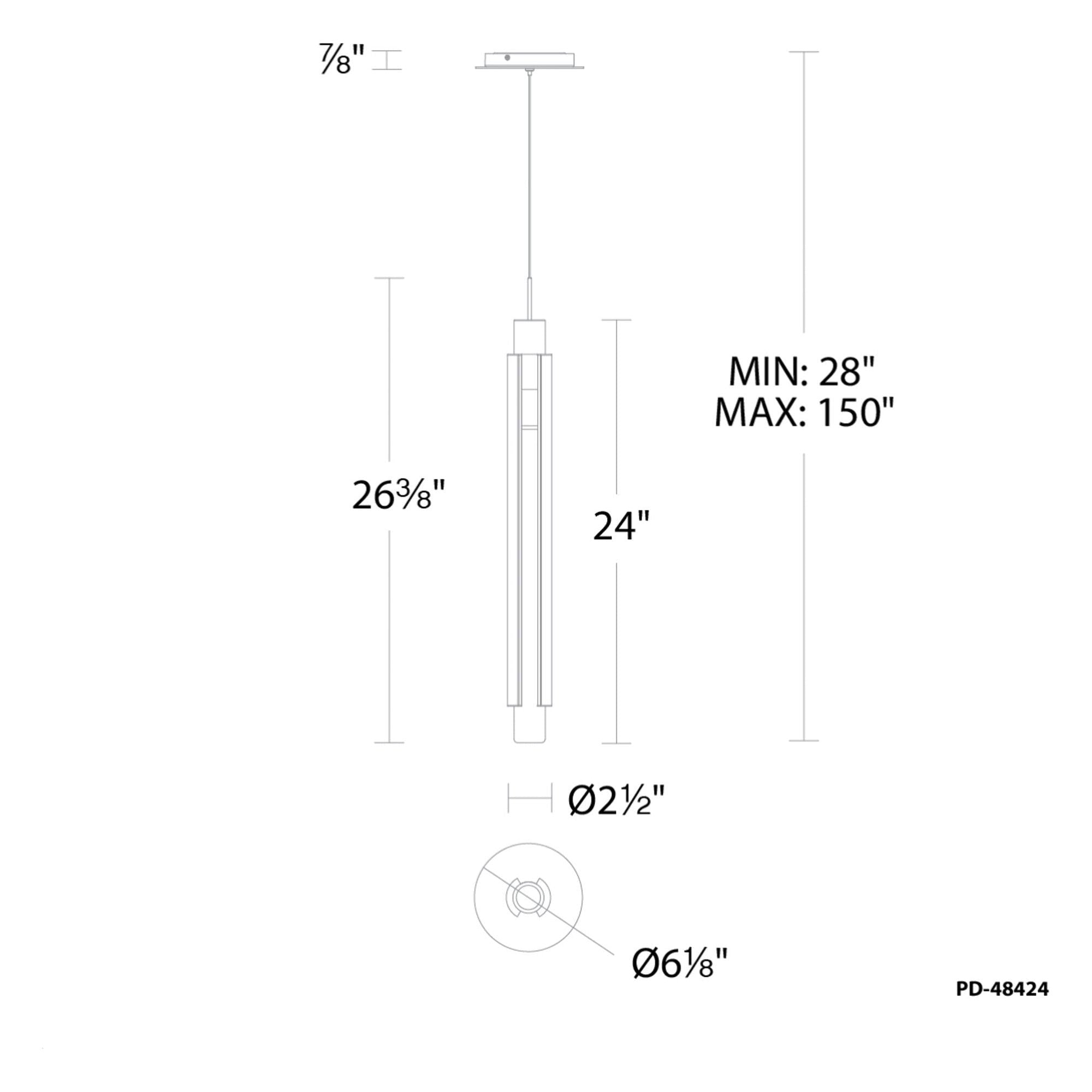 Saber 24" LED Mini Pendant