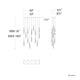 Quill 14-Light Linear LED Multi Pendant