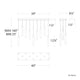 Minx 14-Light 40" LED Linear Multi Pendant