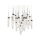 Minx 25-Light 28" LED Square Multi Pendant
