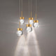Double Bubble 5-Light 17" LED Round Multi Pendant