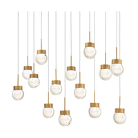 Double Bubble 14-Light 41.8" LED Linear Multi Pendant