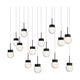 Double Bubble 14-Light 41.8" LED Linear Multi Pendant