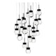 Double Bubble 21-Light 26" LED Round Multi Pendant