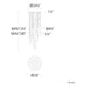 Double Bubble 21-Light 26" LED Round Multi Pendant