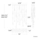 Double Bubble 23-Light 54" LED Linear Multi Pendant