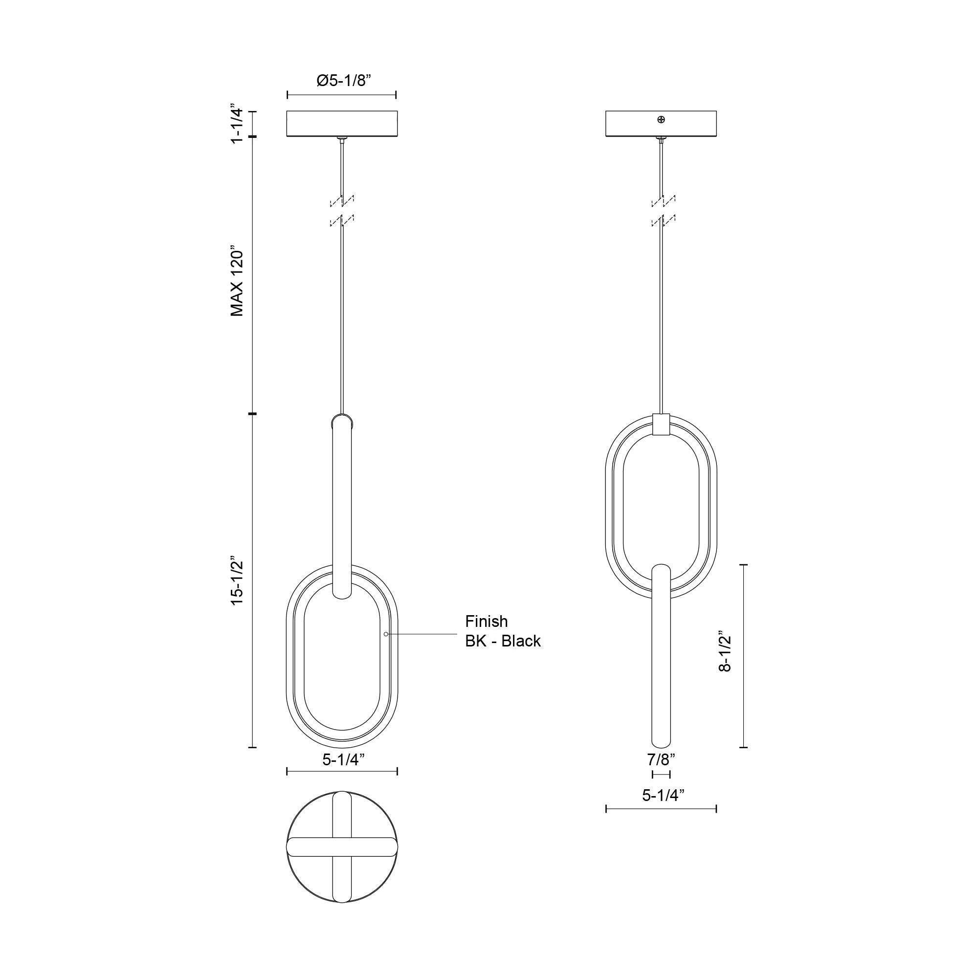 Airen 15" LED Pendant