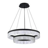 Arctic Ice 2-Tier LED Pendant