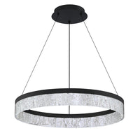 Arctic Ice Single Tier LED Pendant