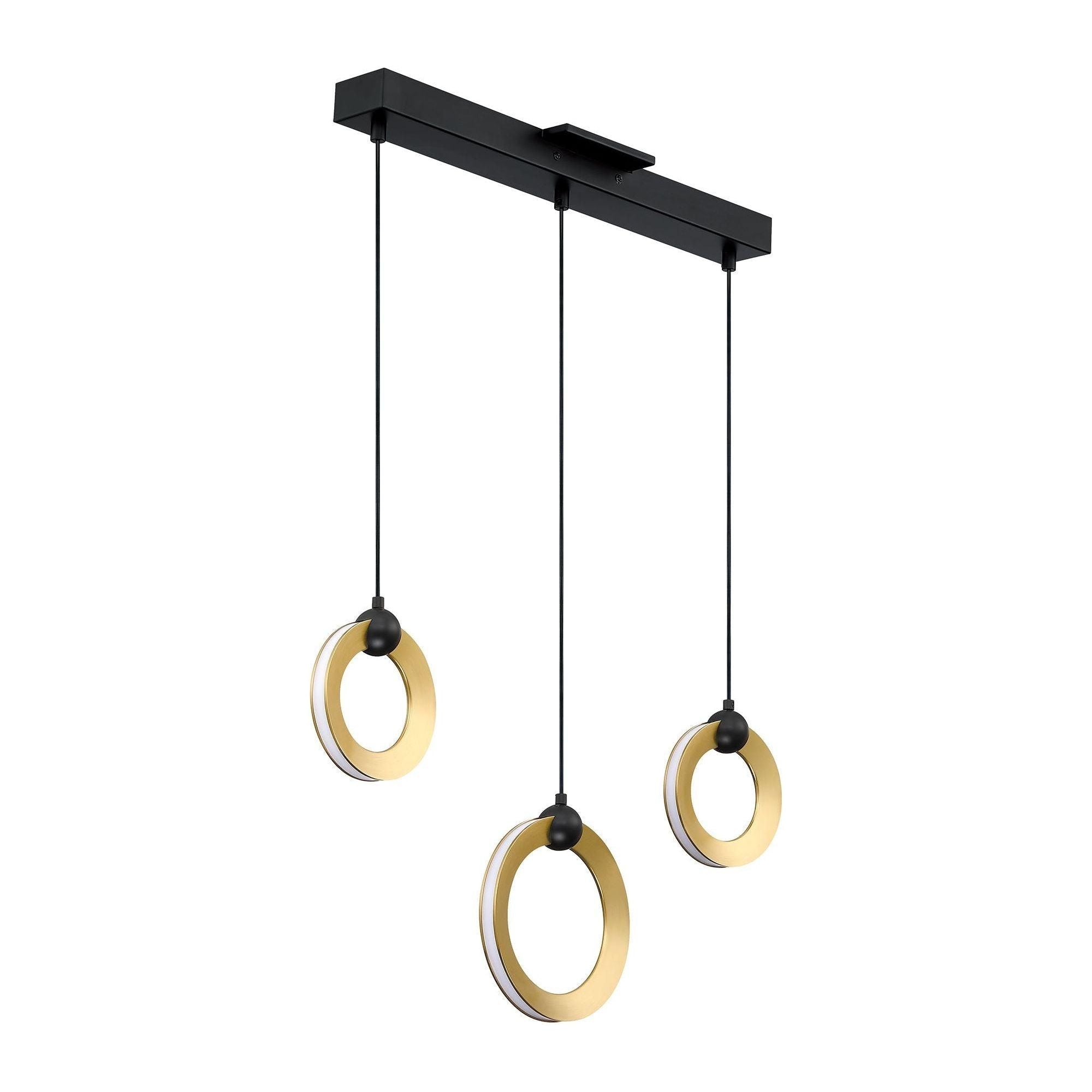 Kendal Lighting - Circols 3-Light LED Bar Pendant - Lights Canada