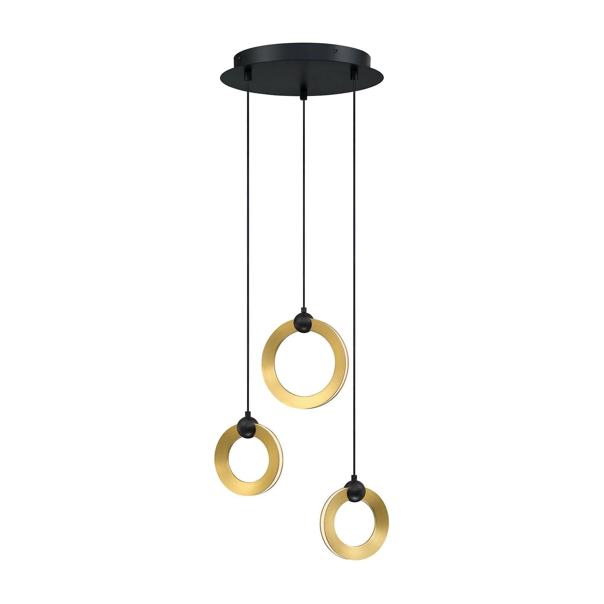 Kendal Lighting - Circols 3-Light LED Pan Pendant - Lights Canada