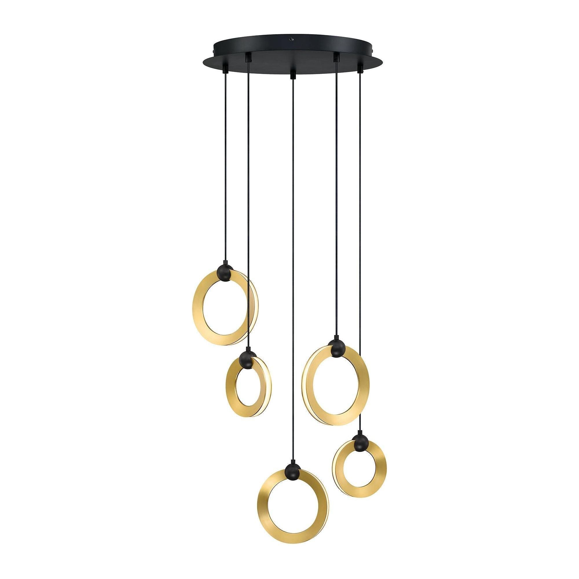 Kendal Lighting - Circols 5-Light LED Pan Pendant - Lights Canada