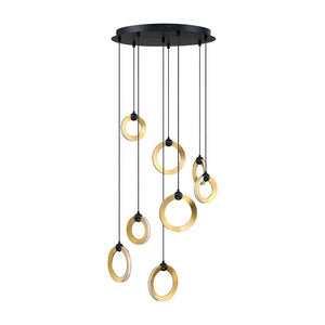 Kendal Lighting - Circols 8-Light LED Pan Pendant - Lights Canada