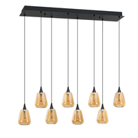 Oriana 8-Light LED Rectangular Pan (Glass Style "C")