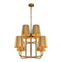Plisse 30" 8-Light Chandelier