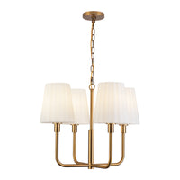 Plisse 23" 4-Light Chandelier