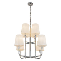 Plisse 30" 8-Light Chandelier
