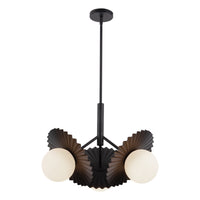 Plume 21" 3-Light Chandelier