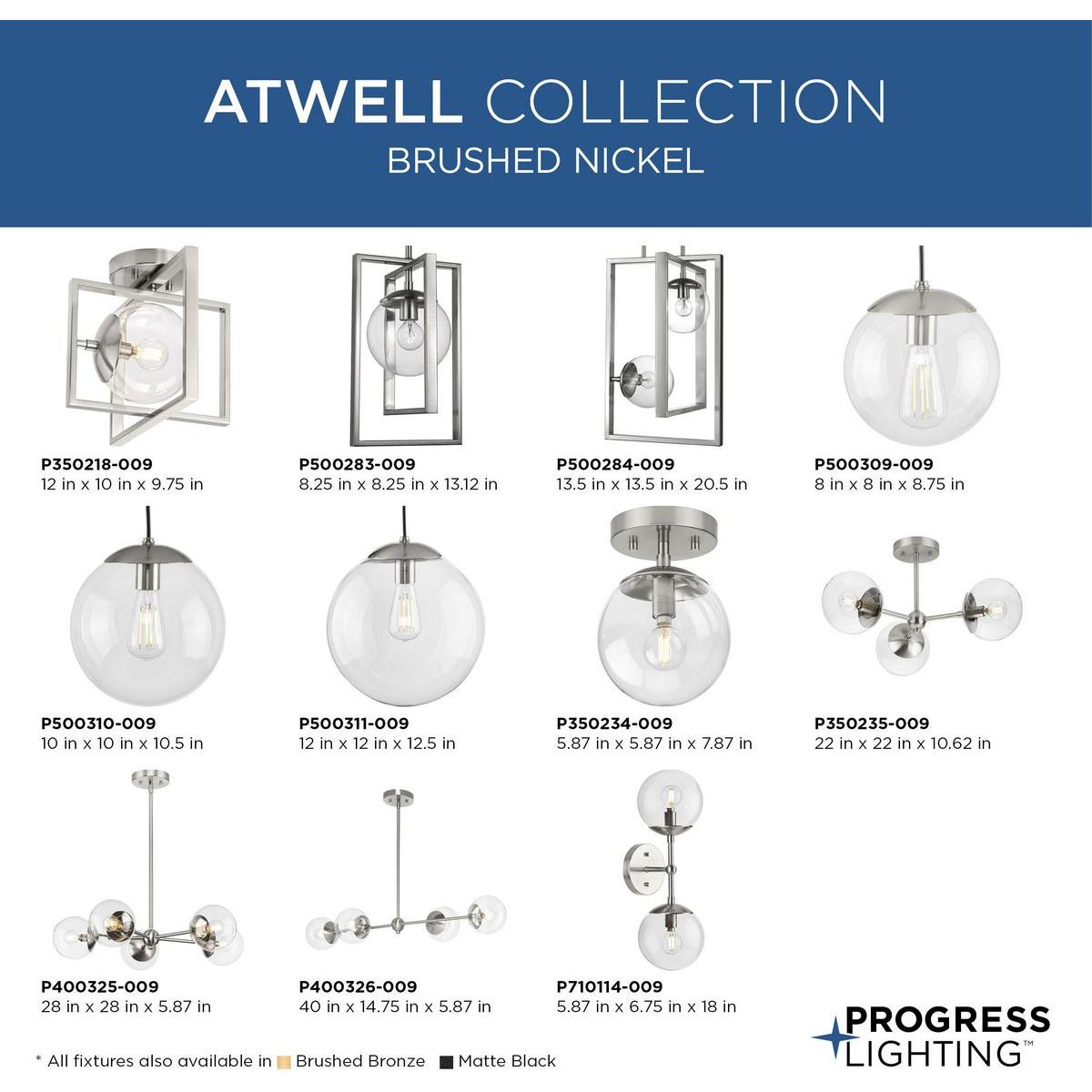 Atwell 3-Light Close-to-Ceiling