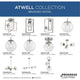 Atwell 1-Light Close-to-Ceiling