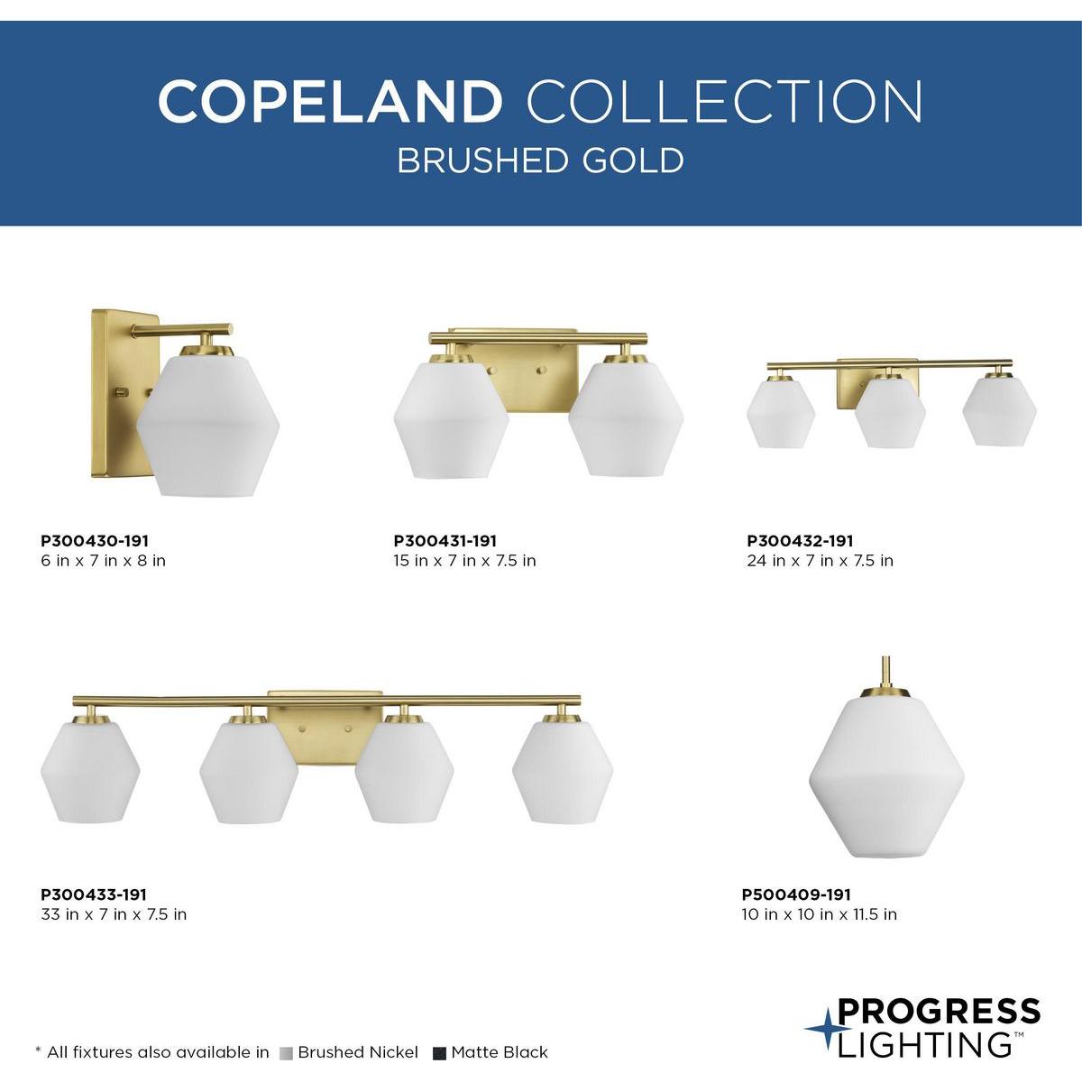 Copeland 3-Light Bath & Vanity