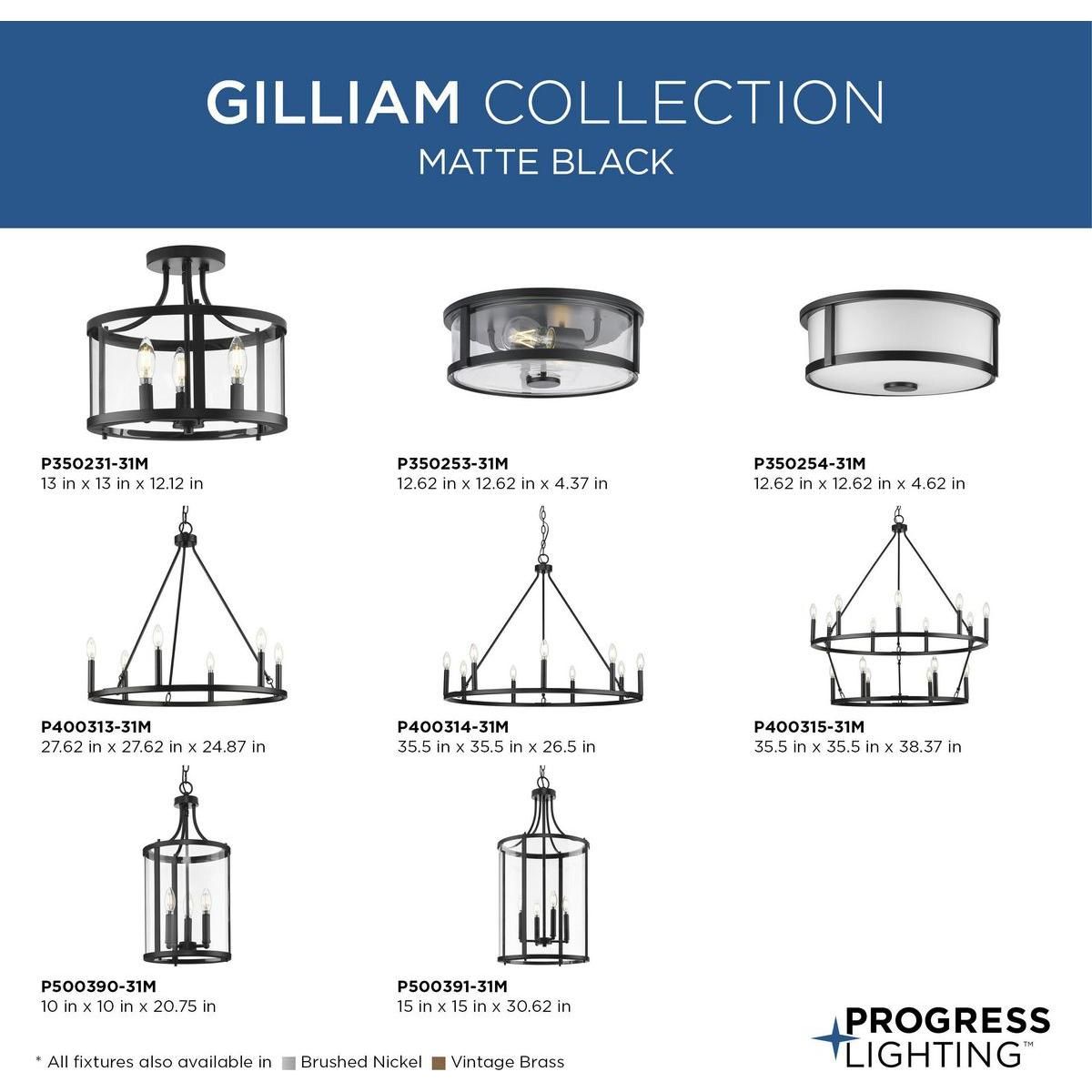 Gilliam 3-Light Close-to-Ceiling