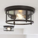 Gunther 2-Light Outdoor Flush Mount