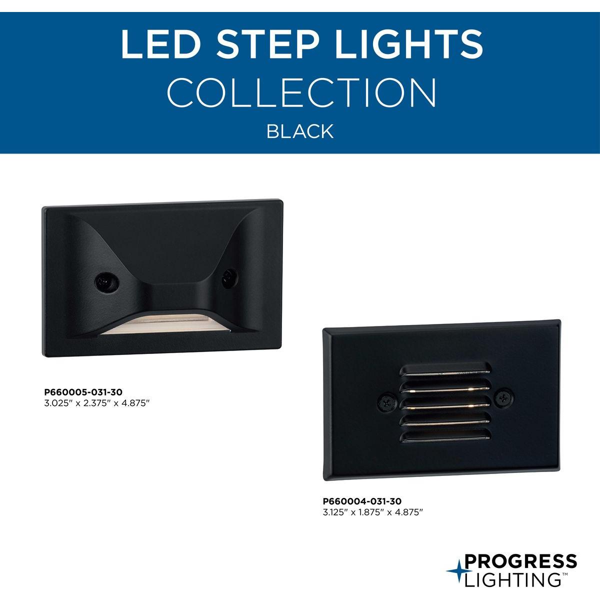 LED Louvered 1-Light Step Light