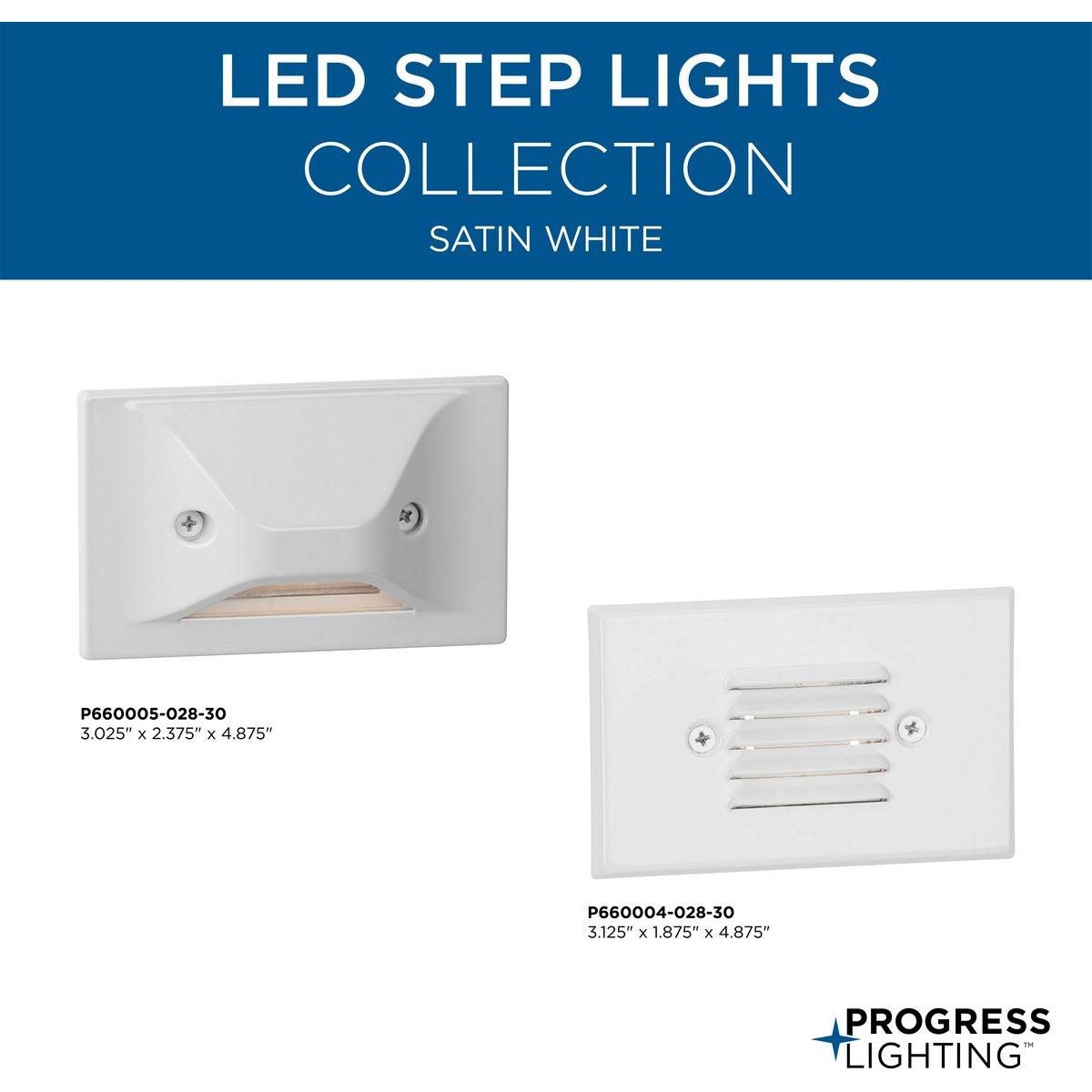 LED Louvered 1-Light Step Light